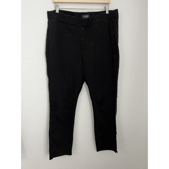 NYDJ NOT YOUR DAUGHTERS JEANS Alina Sz 16 Black Stretch 5 Pocket Legging Jeans - Picture 1 of 7